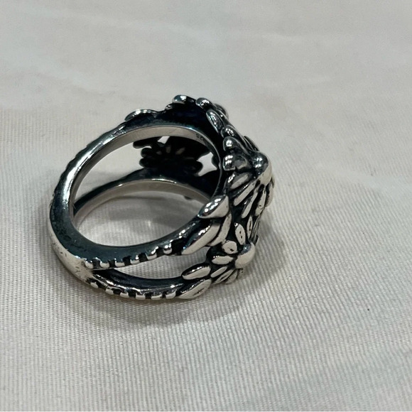 James Avery Retired Flower Mound Dome Ring .925 Sterling Silver Size 5 - Picture 3 of 15